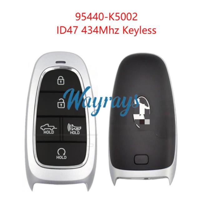 Original for Hyundai 95440-K5002 ID47 chip 434mhz keyless 5 button remote key