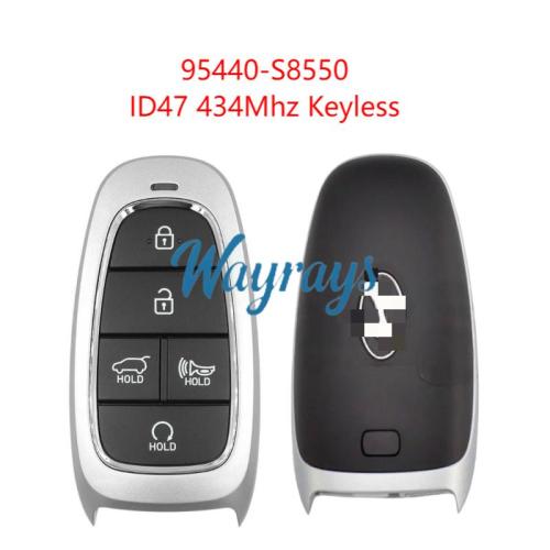 Original for Hyundai 95440-S8550 ID47 chip 434mhz keyless 5 button remote key
