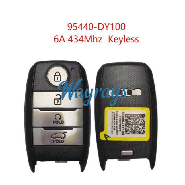 Original for Kia 95440-DY100 6A chip 434mhz keyless 4 button remote key