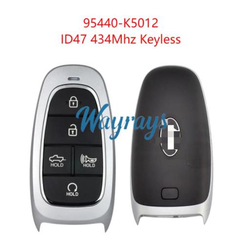 Original for Hyundai 95440-K5012 ID47 chip 434mhz keyless 5 button remote key