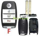 For Kia K4 key shell with oval logo place,some button's MOQ is 5pcs, pls confrim with the sales.