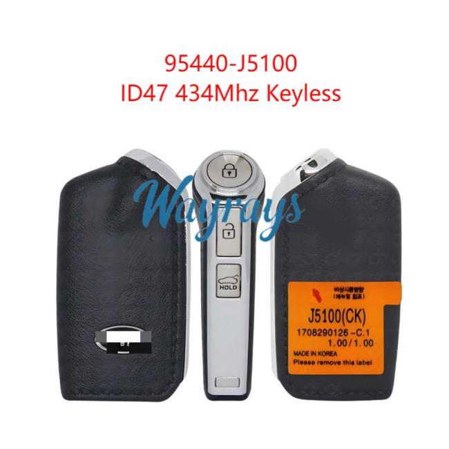 Original for Kia 95440-J5100 ID47 chip 434mhz keyless 3 button remote key