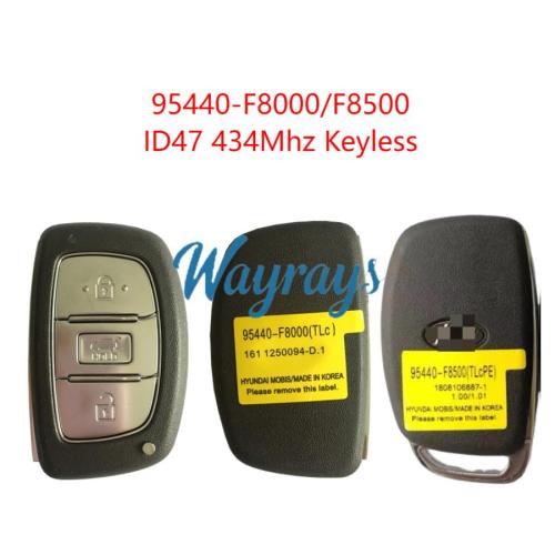 Original for Hyundai Tucson 95440-F8000/F8500 ID47 chip 434mhz keyless 3 button remotekey