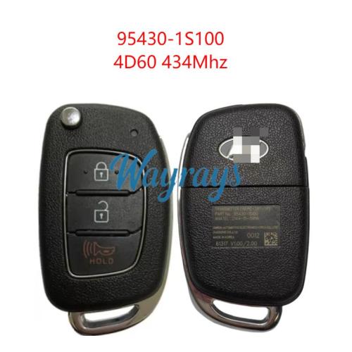Original for Hyundai 95430-1S100 4D60 chip 434mhz 3 button remotekey