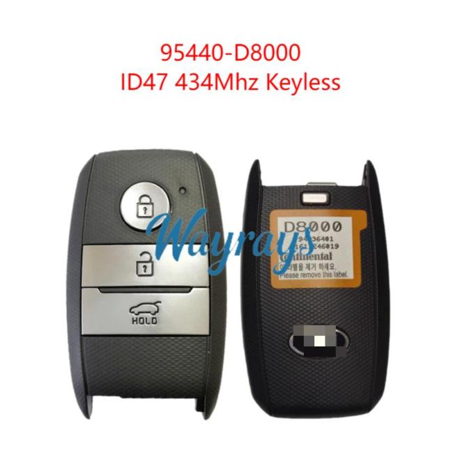 Original for Kia 95440-D8000 ID47 chip 434mhz keyless 3 button remote key