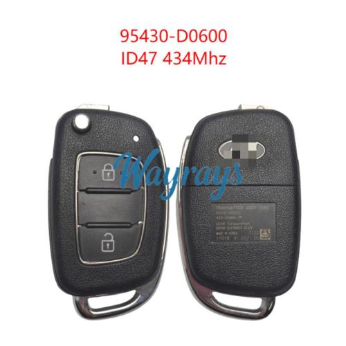Original for Hyundai Rena 95430-D0600 ID47 chip 434mhz 2 button remote key