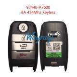 Original for Kia 95440-A7600 8A chip 434mhz keyless 3+1 button remote key