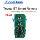 EoneBoss ET-02 Toyota/Lexus Universal Smart Remote Key PCB, 4-Button, 4D&8A (Modifiable via Phone APP through Bluetooth) Compatible Board Numbers:3370,0140,A433/F433,5290,S5290