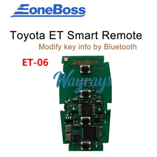 EoneBoss ET-06 Toyota/Subaru Universal Smart Remote Key PCB, 4-Button, 4D&8A (Modifiable via Phone APP through Bluetooth) Compatible Board Numbers: 5801, 7000