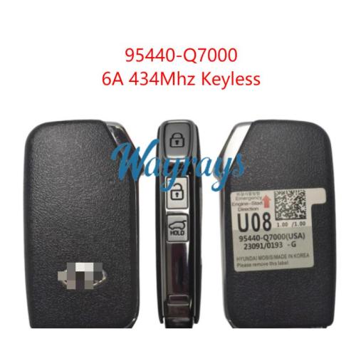 Original for Kia Certus 95440-Q7000 6A chip 434mhz keyless 3 button remote key