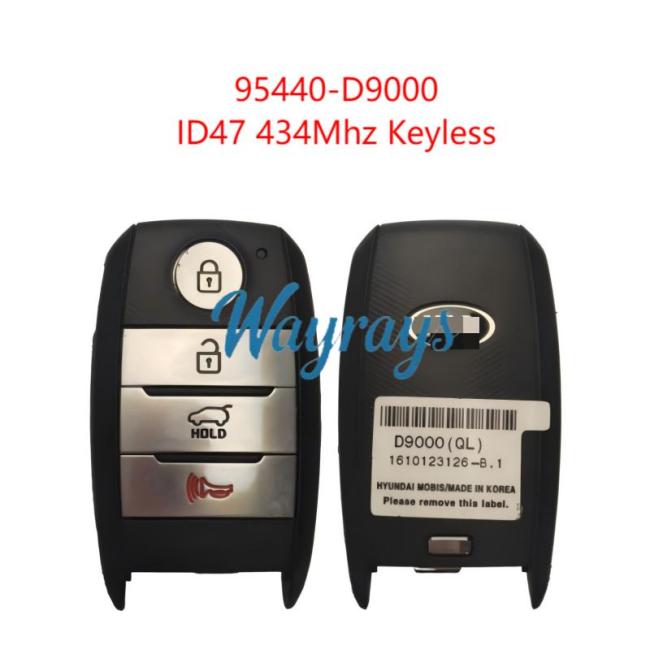 Original for Kia 95440-D9000 ID47 chip 434mhz keyless 3+1 button remote key