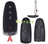 For Ford Focus Prox key shell with oval logo place