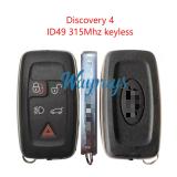 Original for LandRover Discovery4 ID49 chip 315mhz keyless 4+1 button remote key