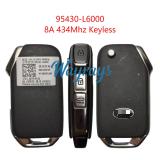 Original for Kia 95430-L6000 8A chip 434mhz keyless 3 button flip remote key
