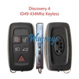 Original for LandRover Discovery4 ID49 chip 434mhz keyless 4+1 button remote key