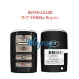 Original for Kia 95440-C5500 ID47 chip 434mhz keyless 3+1 button remote key