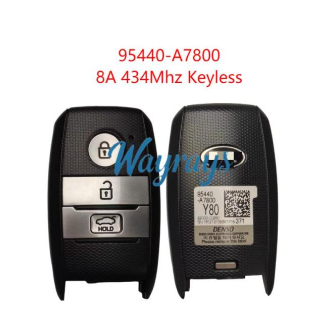 Original for Kia 95440-A7800 8A chip 434mhz keyless 3 button remote key