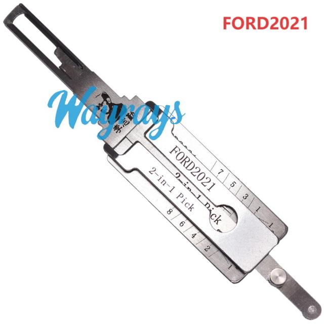 Lishi FORD2021 2 in 1 tool.Support Ford New Century, New Transit Custom. Mitsubishi Pajero Sport Leopard CS10.