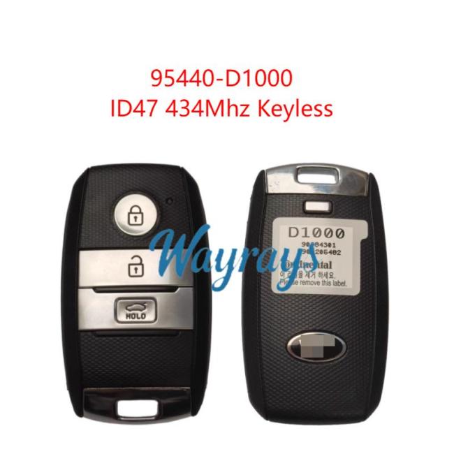 Original for Kia 95440-D1000 ID47 chip 434mhz keyless 3 button remote key