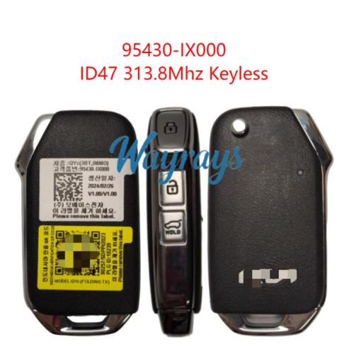 Original for Kia 95430-IX000 ID47 chip 313.8mhz keyless 3 button remote key