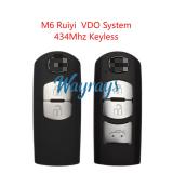 Original for Mazda6 Ruiyi VDO system 434mhz keyless 2/3 button remote key