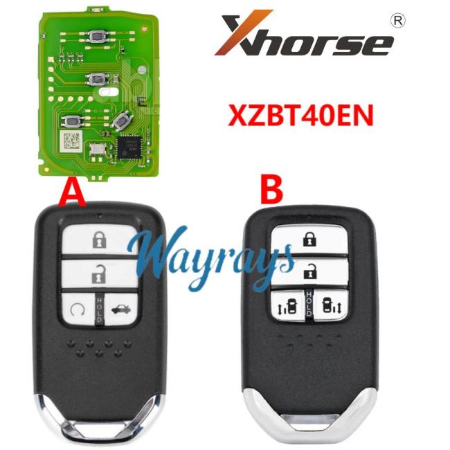 XZBT40EN Xhorse Special 4 button PCB Exclusively for Honda Models