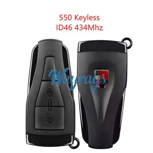 Original for Roewe 550 ID46 chip 434mhz keyless 3 button remote key