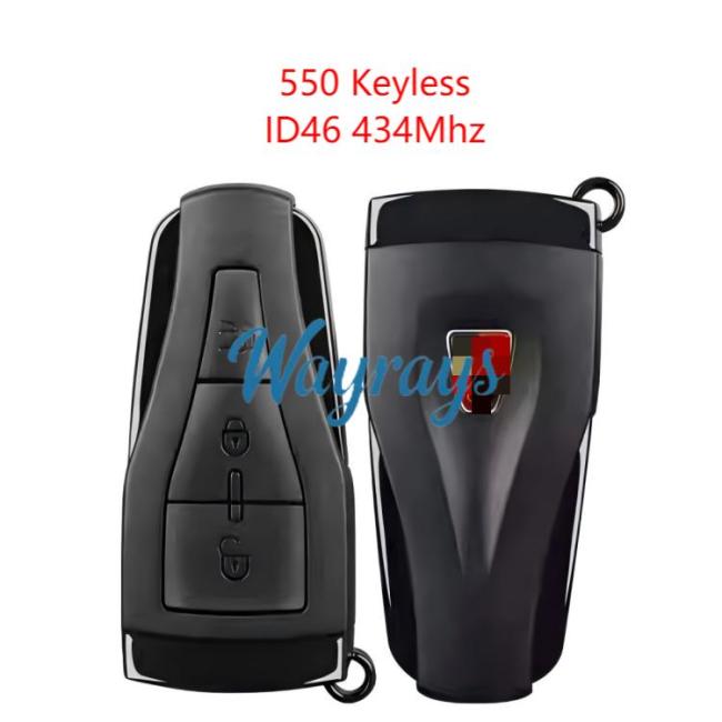 Original for Roewe 550 ID46 chip 434mhz keyless 3 button remote key