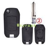 For Opel key shell with round logo place