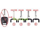 [Only blade] For Opel Chevrolet key shell part