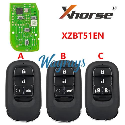 XZBT51EN Xhorse Special 4 button PCB Exclusively for Honda Models