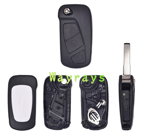 For Ford KA 2008-2016 key shell with SIP22 blade with oval logo place