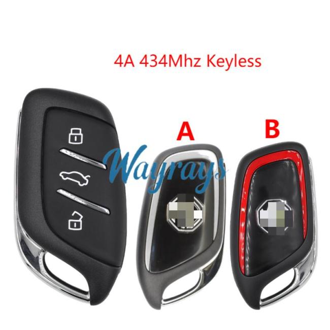 Original for MG 4A chip 434mhz keyless 3 button remote key