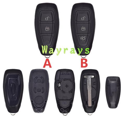 For Ford Focus key shell with  T  blade with oval logo place