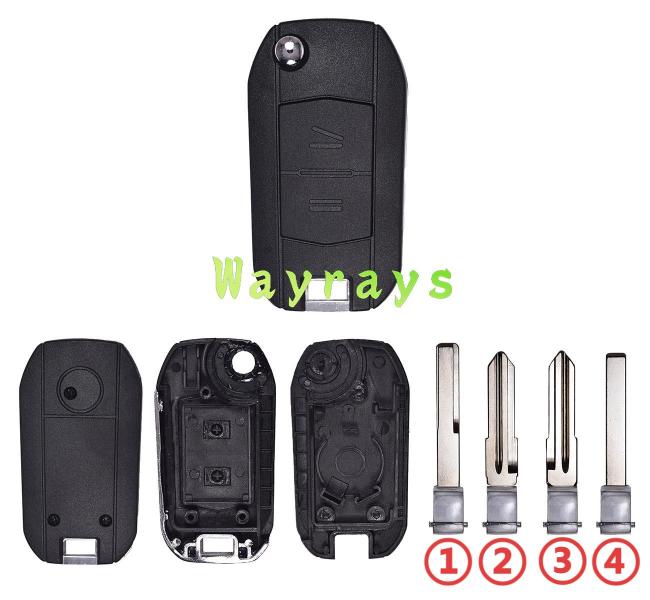 For Opel key shell with round logo place
