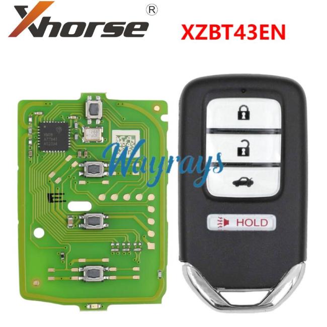 XZBT43EN Xhorse Special 4 button PCB Exclusively for Honda Models