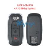 Original for Nissan 285E3-5MR1B 4A chip 434mhz keyless 2+1 button remote key