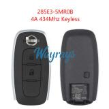 Original for Nissan 285E3-5MR0B 4A chip 434mhz keyless 2 button remote key