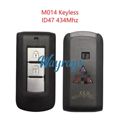 Original for Mitsubishi M014 (After 2023) ID47 chip 434mhz keyless 2/3 button remote key