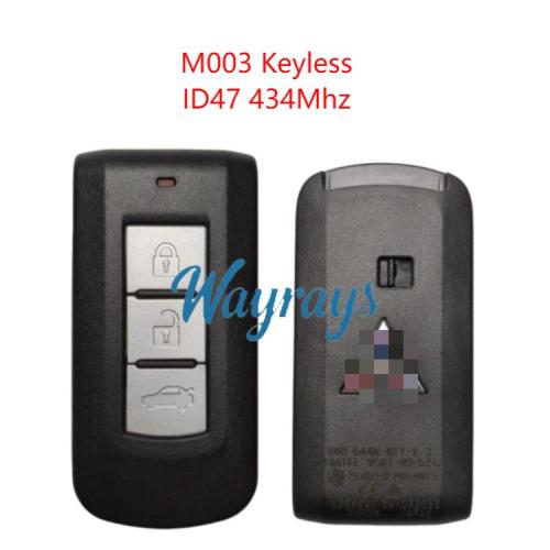 Original for Mitsubishi M003 ID47 chip 434mhz keyless 3 button remote key