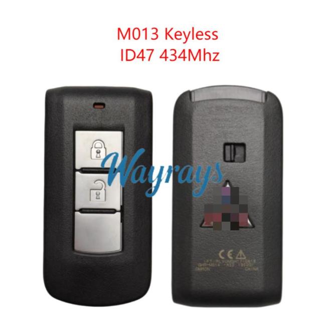 Original for Mitsubishi M013 (Before 2023) ID47 chip 434mhz keyless 2 button remote key