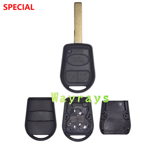 For Landrover 3 button key shells with 2 track blade with OEM logo place