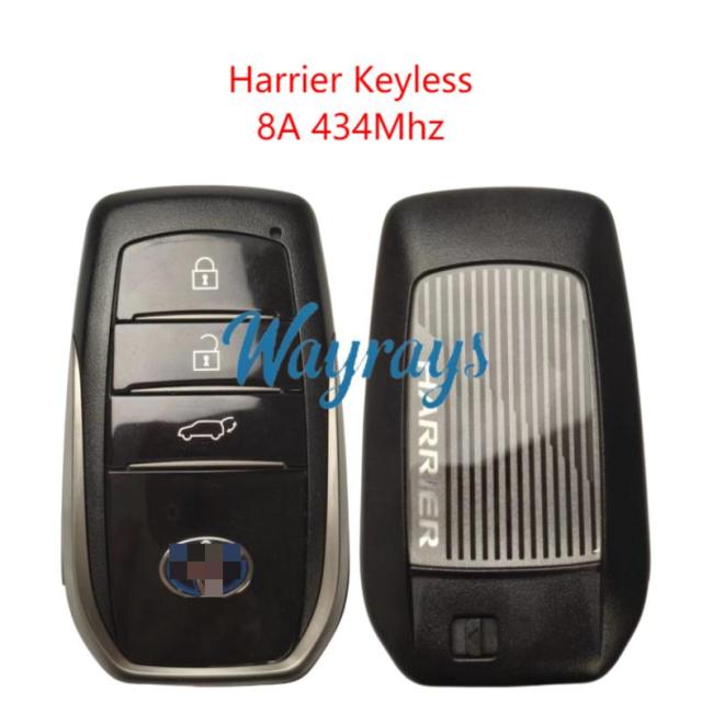 Original for Toyota Harrier 8A chip 434mhz keyless 3 button remote key