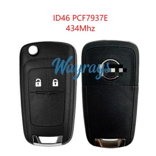 Original for Opel ID46 chip PCF79237E with 434mhz 2 button remote key