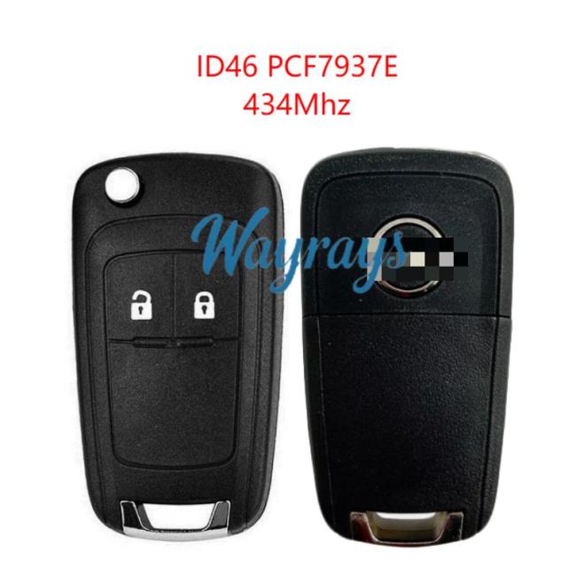 Original for Opel ID46 chip PCF79237E with 434mhz 2 button remote key