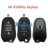 Original for Opel 4A chip 434mhz keyless 3 button remote key