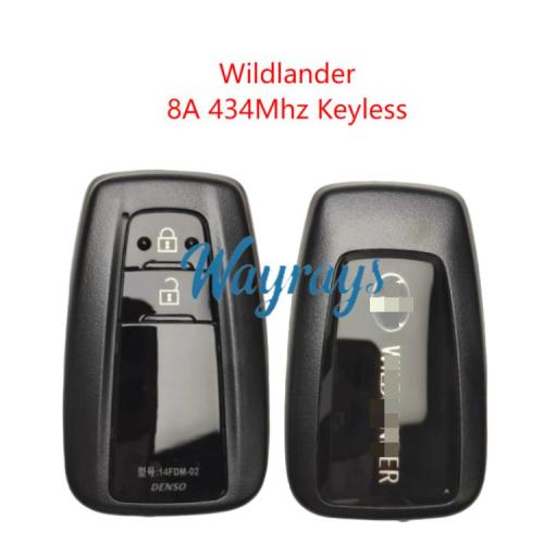 Original for Toyota Wildlander 8A chip 434mhz keyless 2 button remote key