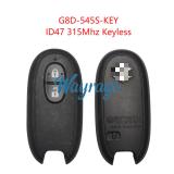 Original for Suzuki G8D-545S-KEY ID47 chip 315mhz keyless 2 button remote key