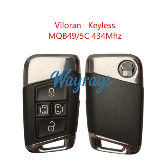 Original for VW Viloran MQB49/5C chip 434mhz keyless 4 button remote key