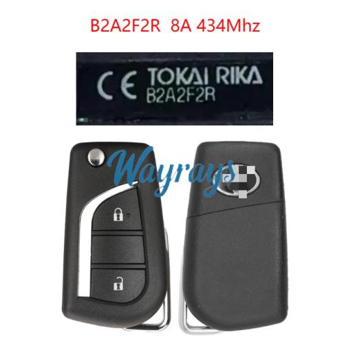 Original for Toyota B2A2F2R 8A chip 434mhz 2 button remote key